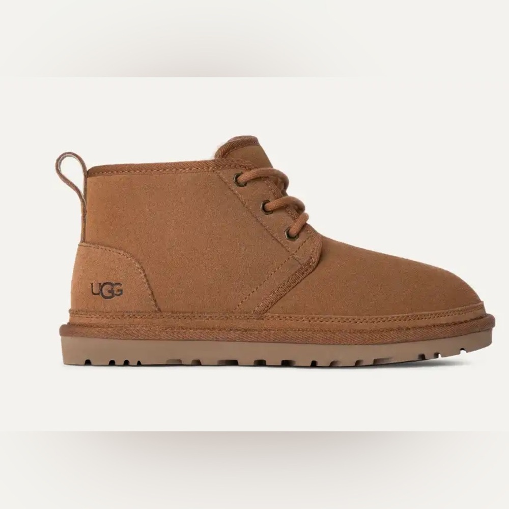 UGG Men's 6/ Women’s 8 Neumel Chestnut Suede Ankle Boots